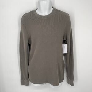 Cotton Citizen NEW Men's Cooper Thermal Shirt Long Sleeve Size M Taupe